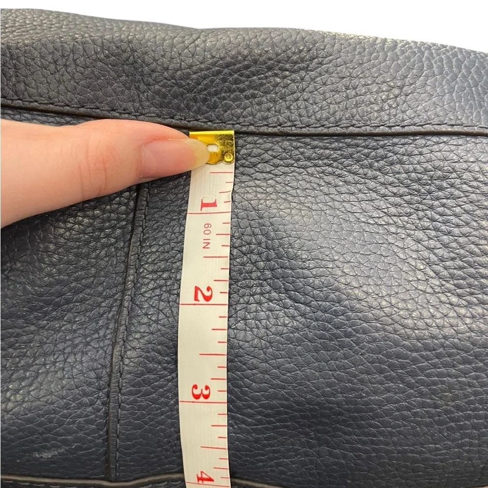 Beautiful Michael Kors Ashbury‎ Leather Slouchy Shoulder Bag Navy Blue Boho Hobo